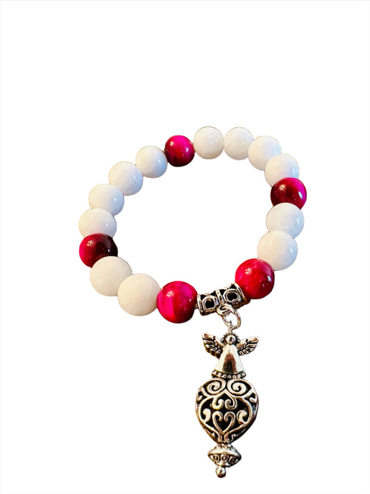 Angelic Bliss Agate Bracelet - Roxiem Jewelry, LLC