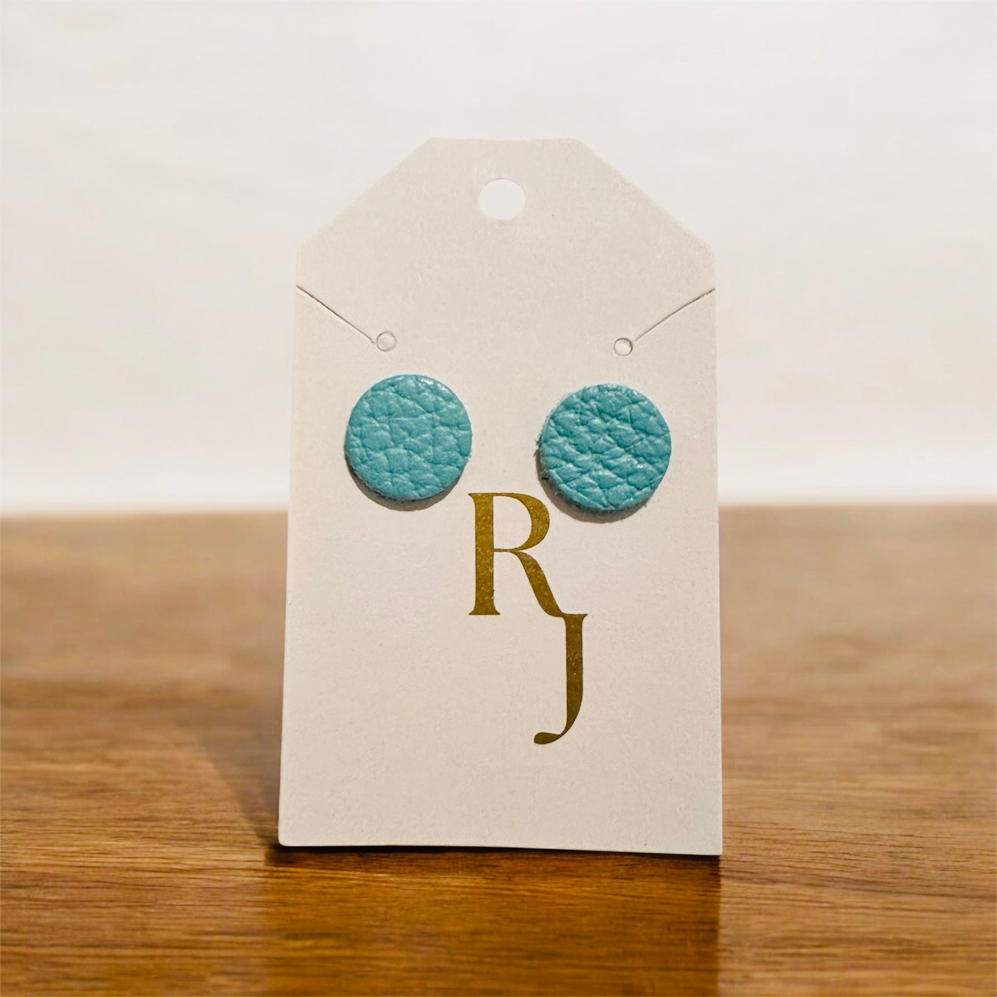 Circle Leather Earrings