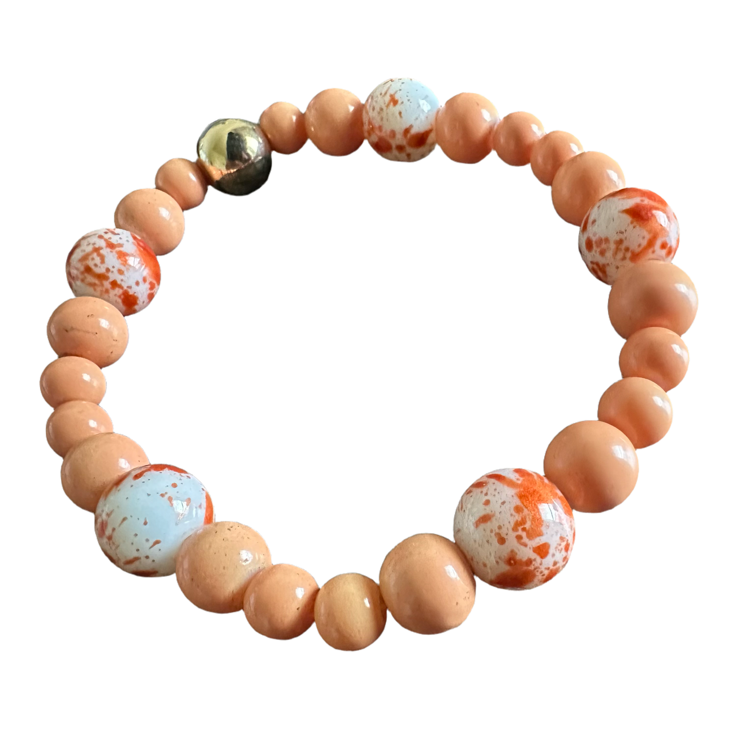 Orange Splash Bracelet - Roxiem Jewelry, LLC