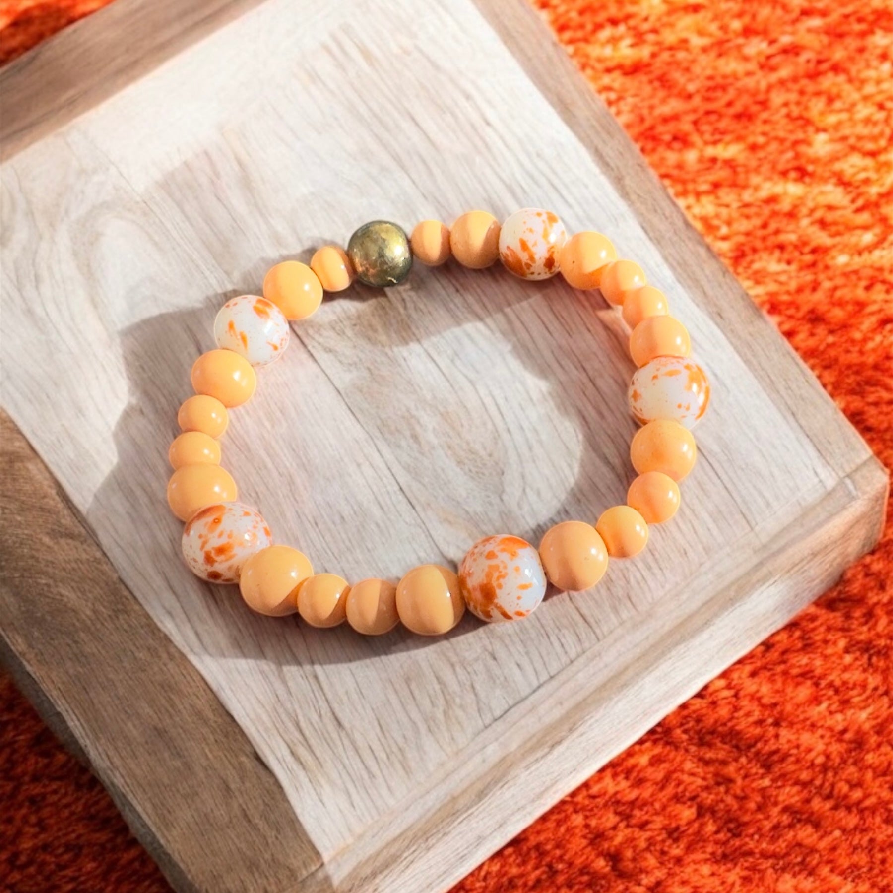 Orange Splash Bracelet