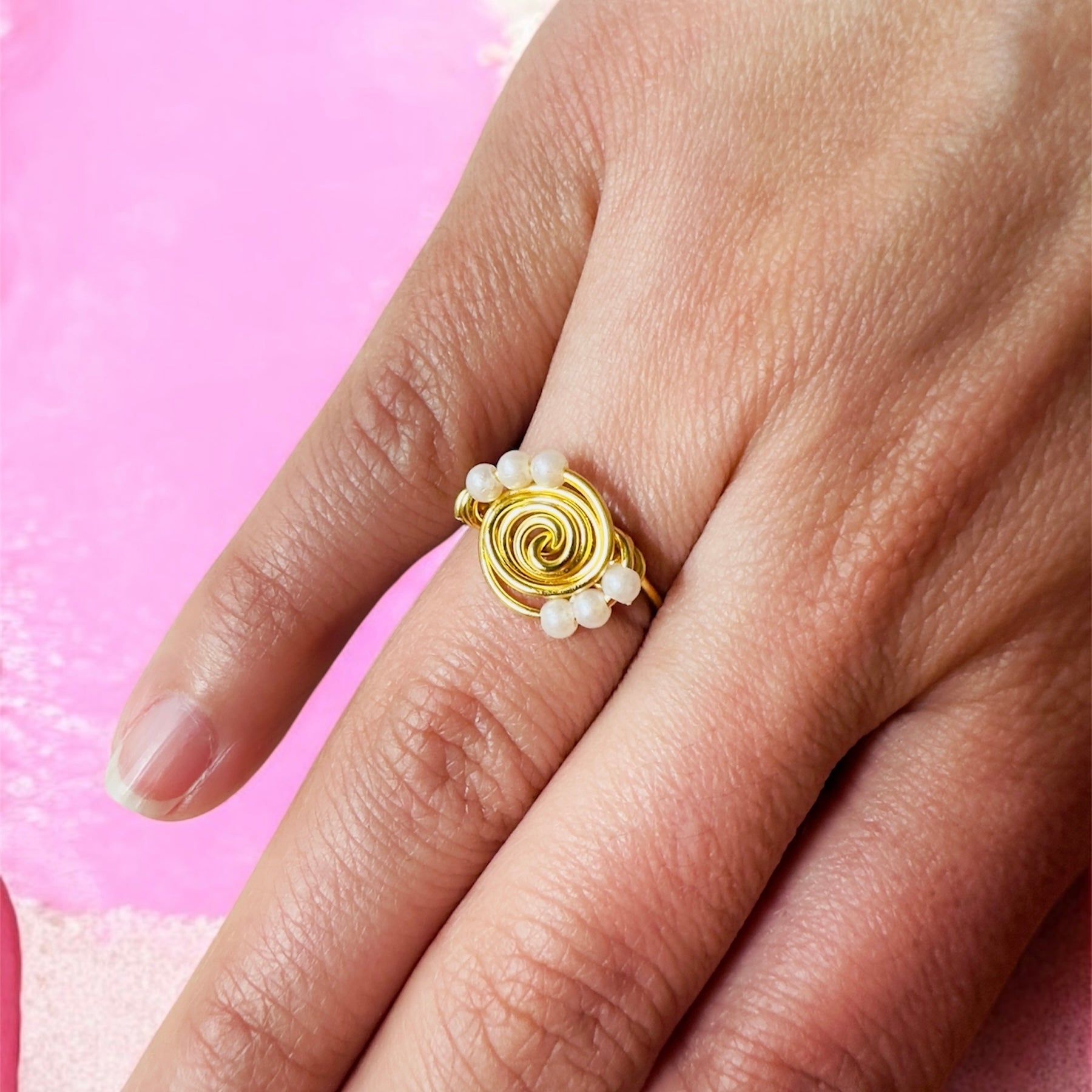 Golden Spiral Ring