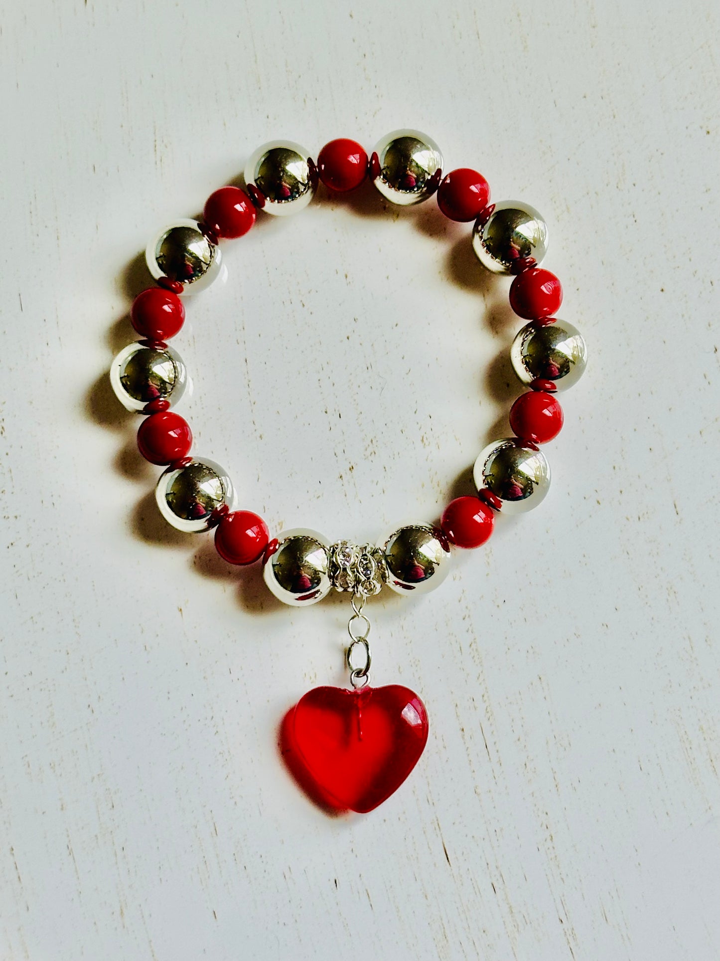 Metallic Red Bracelet - Roxiem Jewelry, LLC