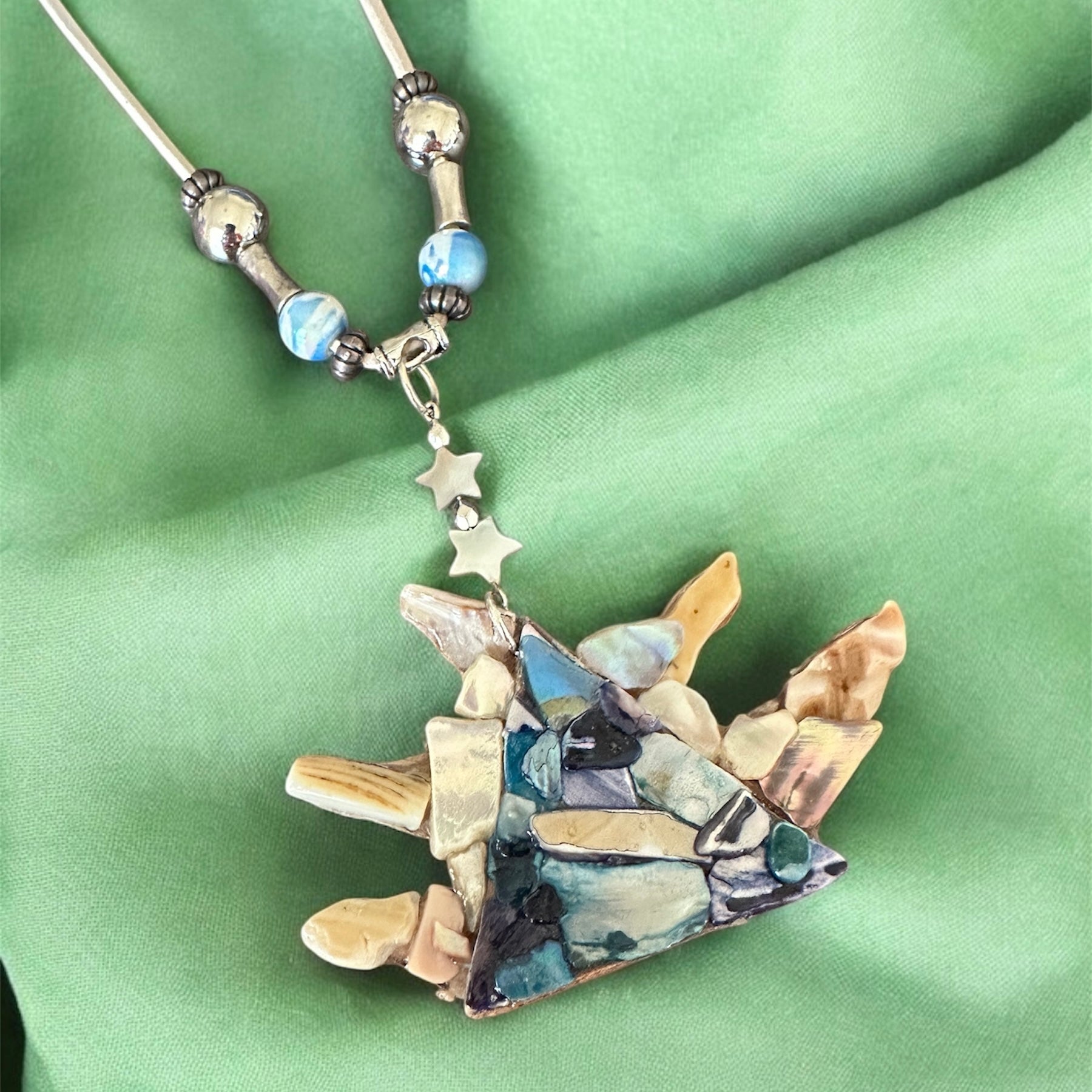 Celestial Shards Mosaic Necklace