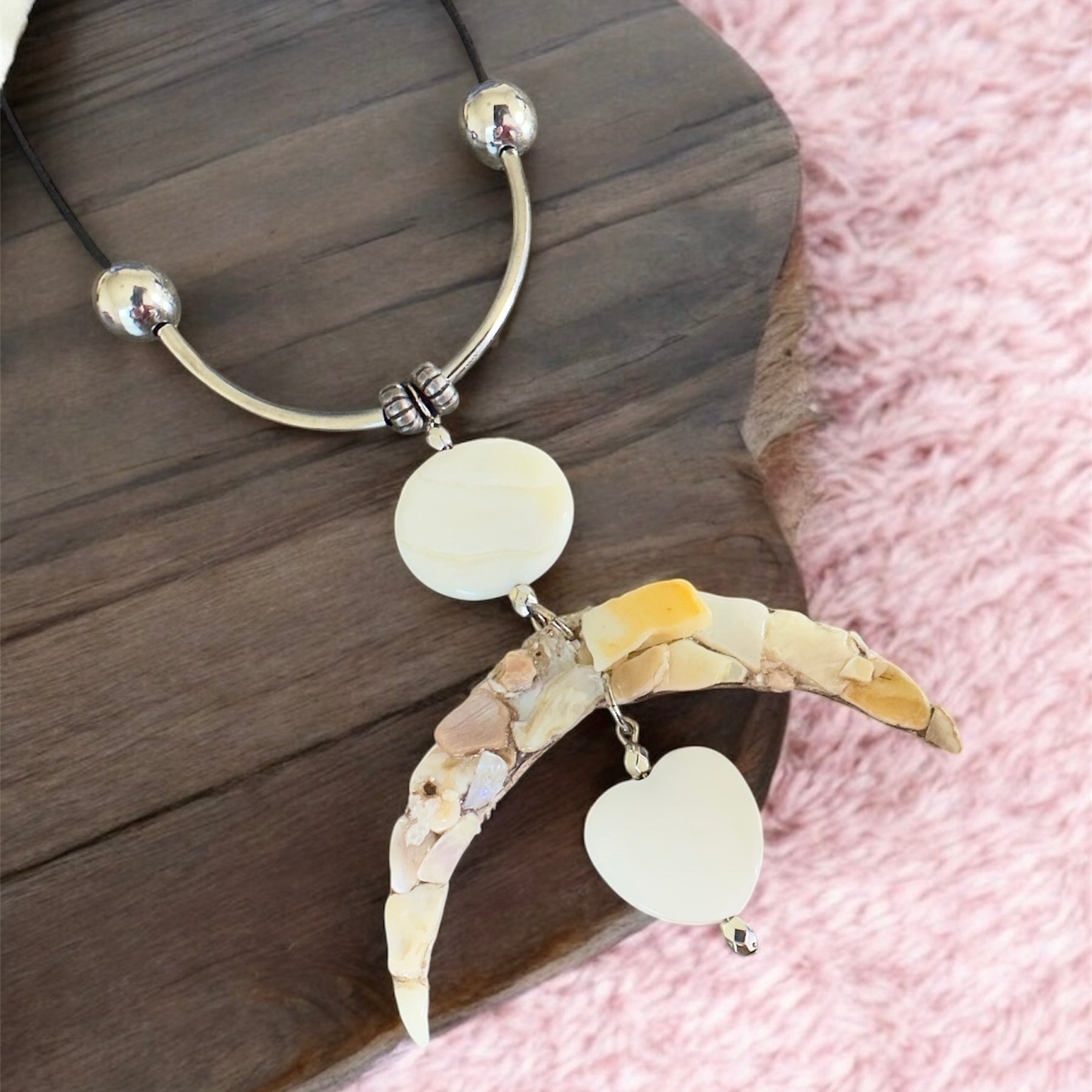Lunar Glow Mosaic Necklace