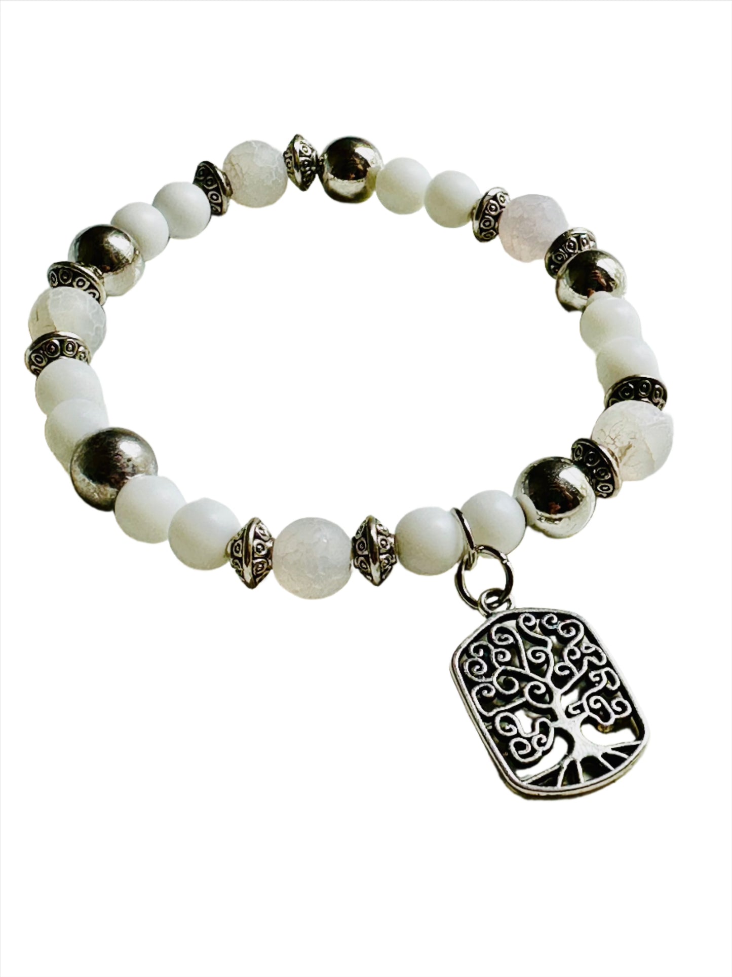 Glistening Serenity Agate Bracelet - Roxiem Jewelry, LLC