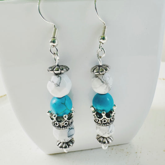 Howlite Dangle Earrings