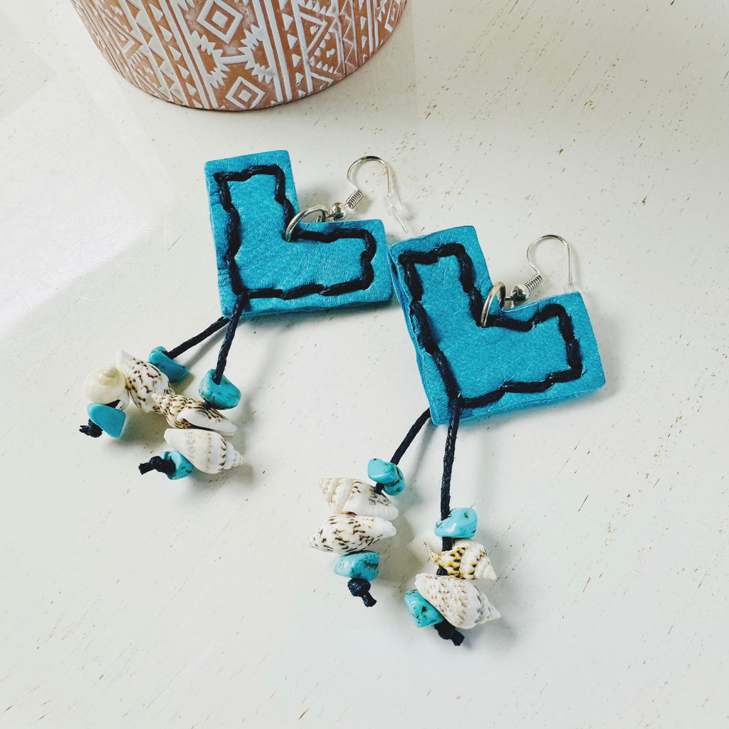 Modern Romance Leather Earrings