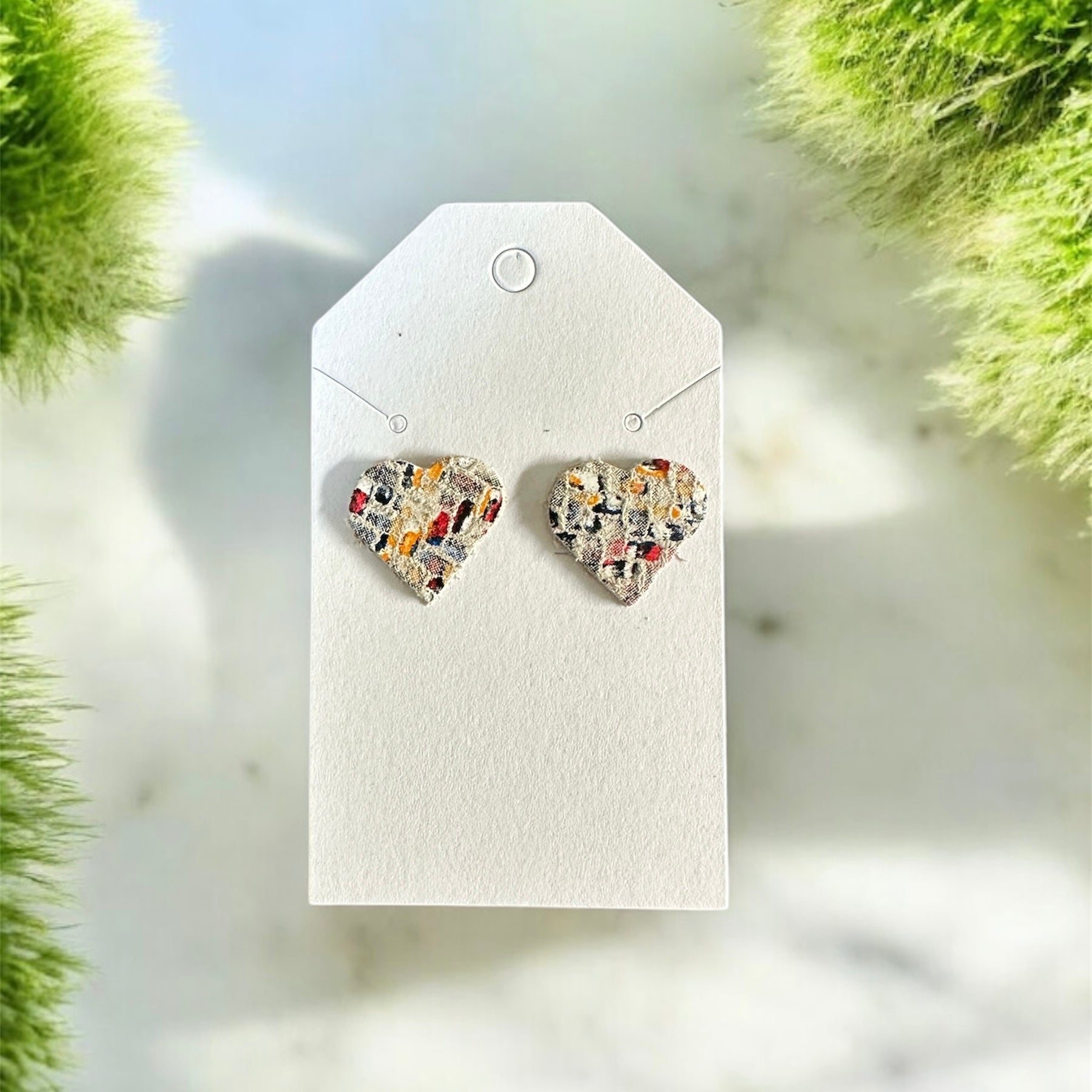Urban Heart Leather Earrings