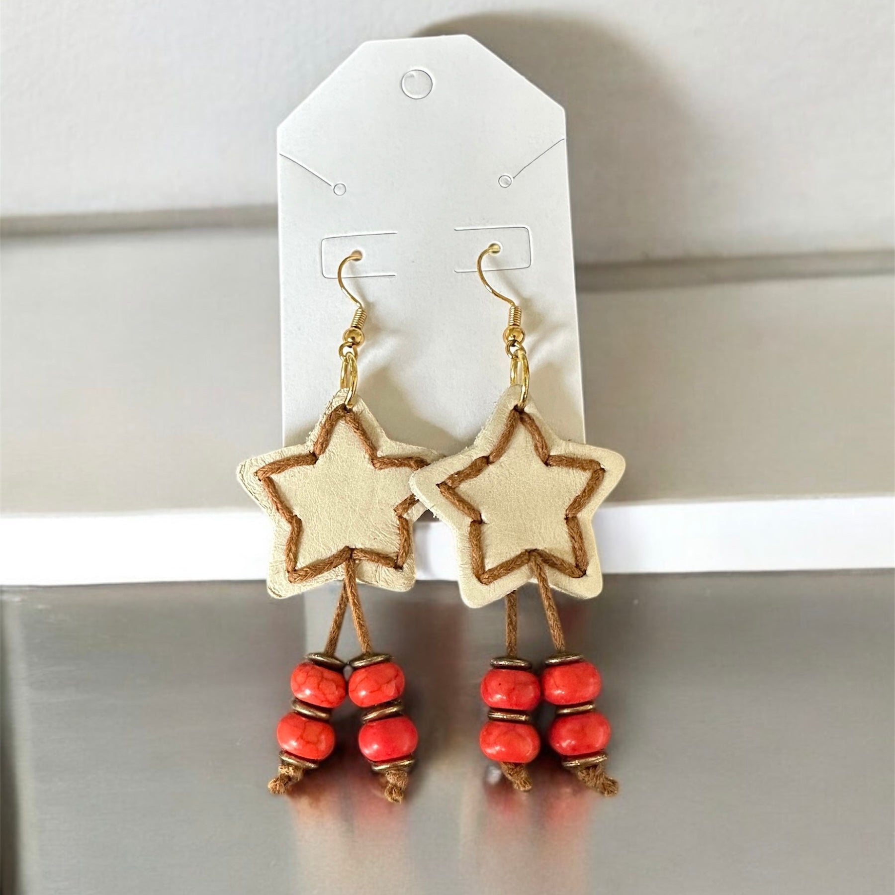 Starlight Leather Earrings