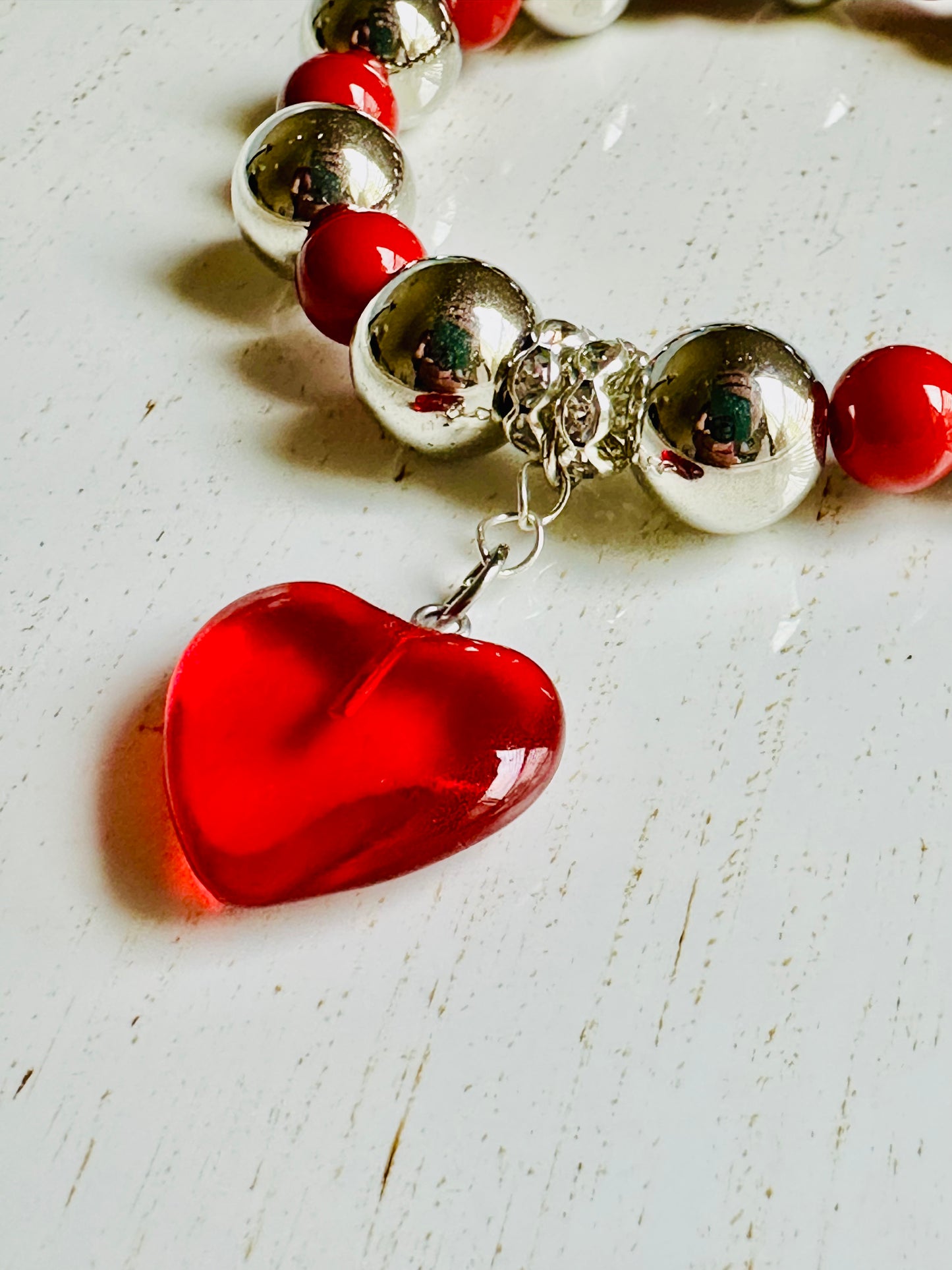 Metallic Red Bracelet - Roxiem Jewelry, LLC