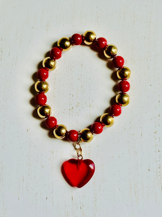 Metallic Red Bracelet - Roxiem Jewelry, LLC