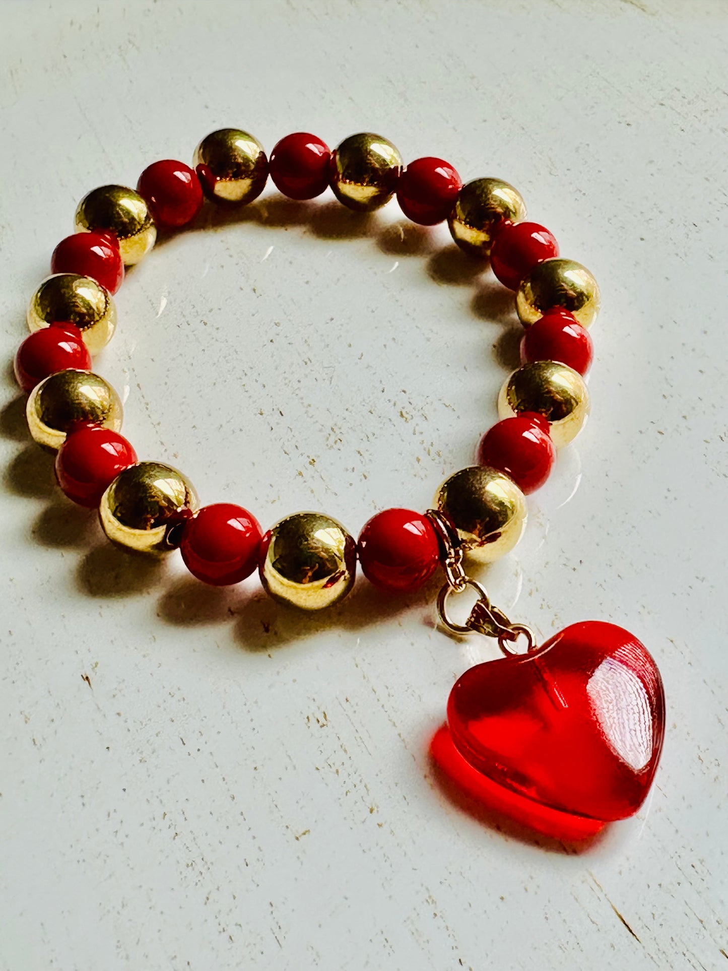 Metallic Red Bracelet - Roxiem Jewelry, LLC