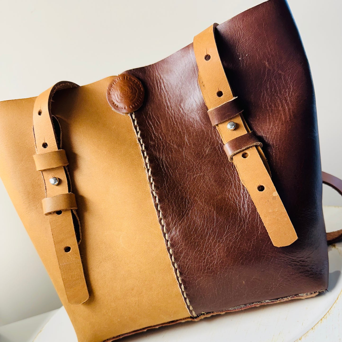 Blossom Leather Satchel