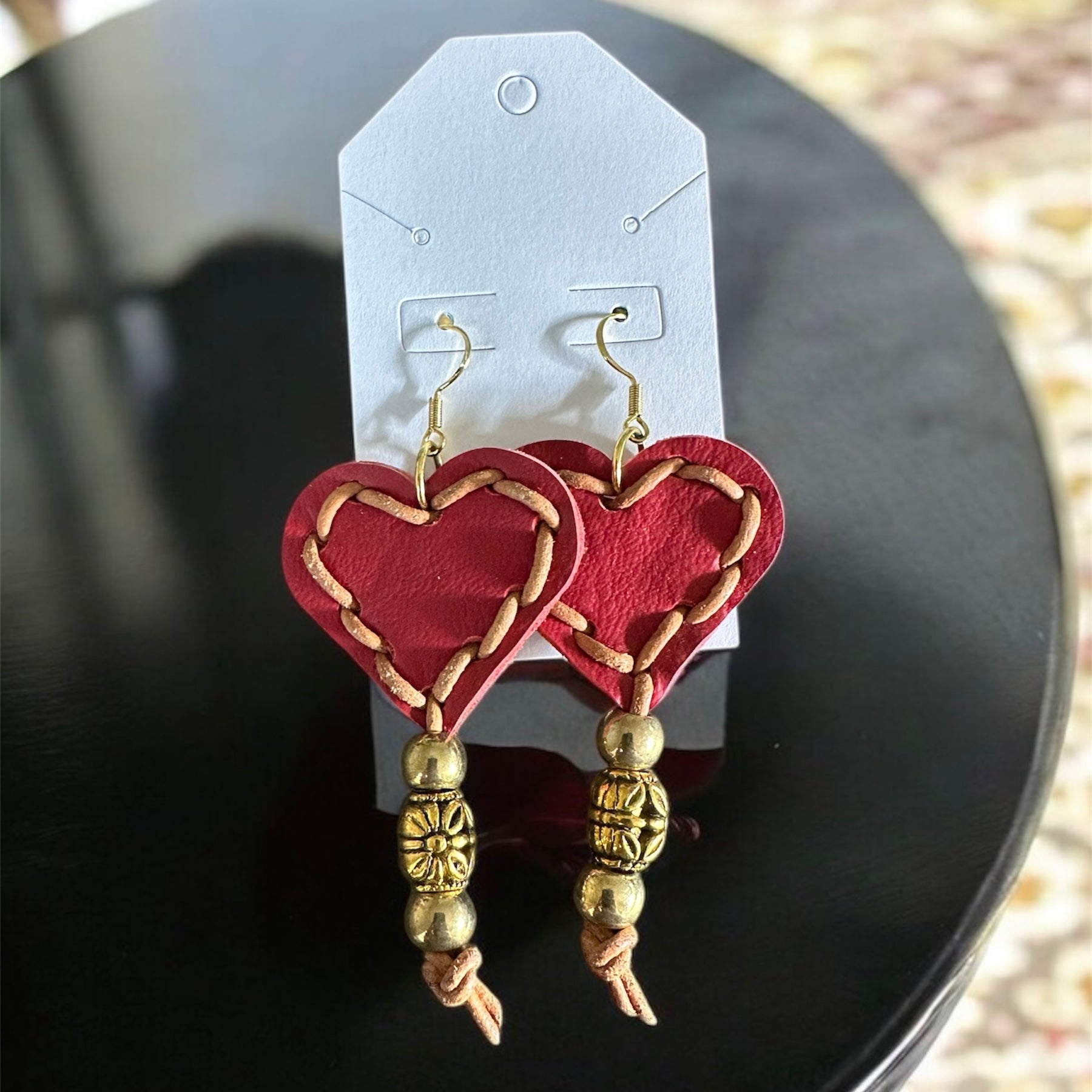 Endless Love Leather Earrings
