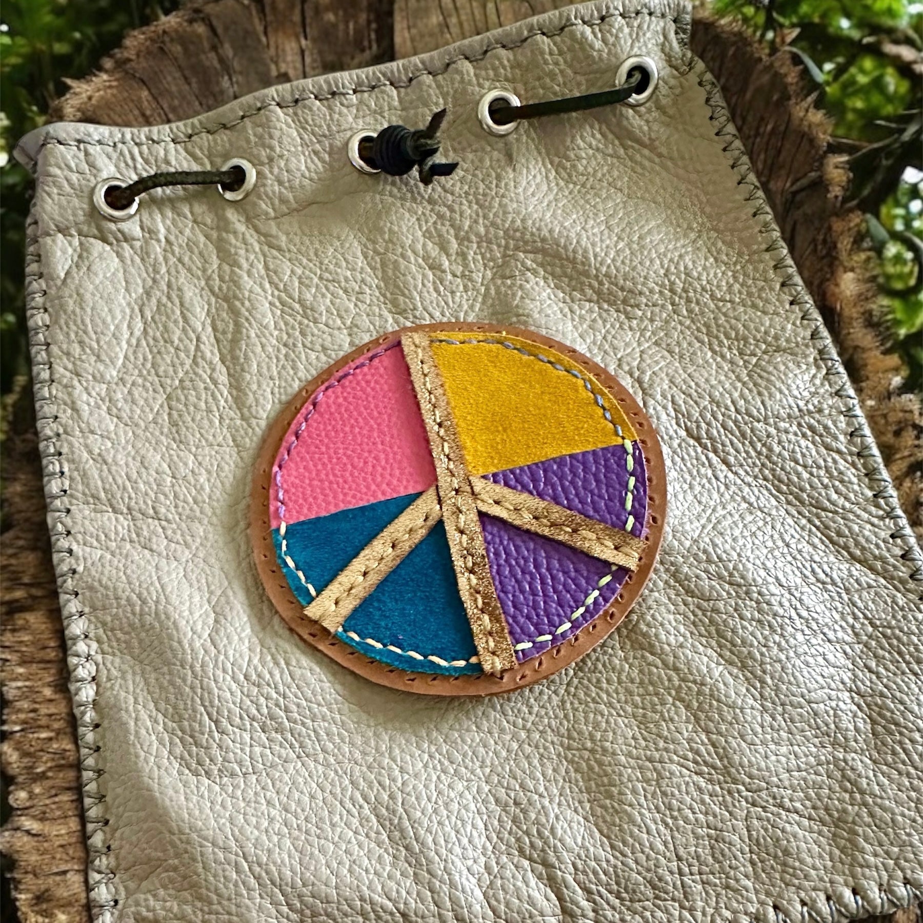 Leather Peace Pouch