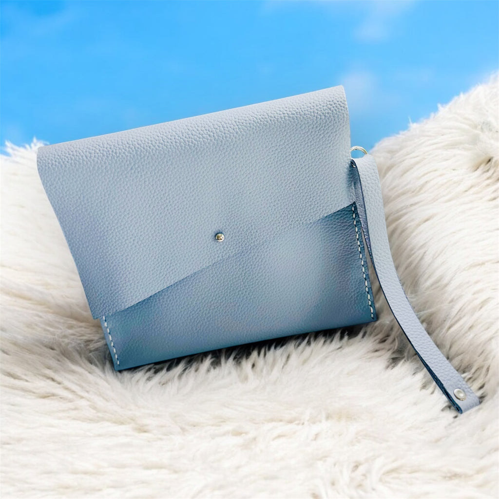 Blossom Light Blue Wristlet