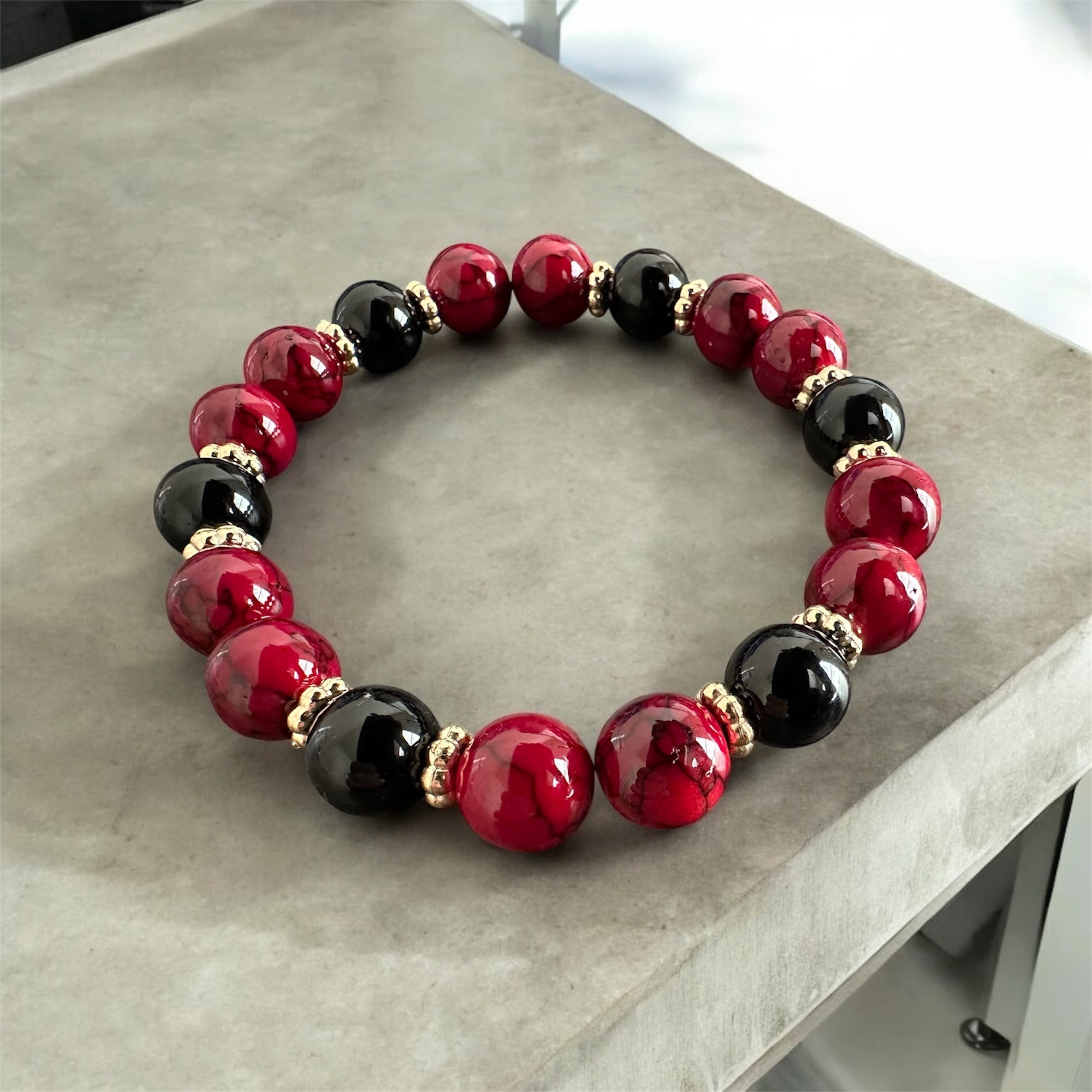 Crimson Shadow Bracelet