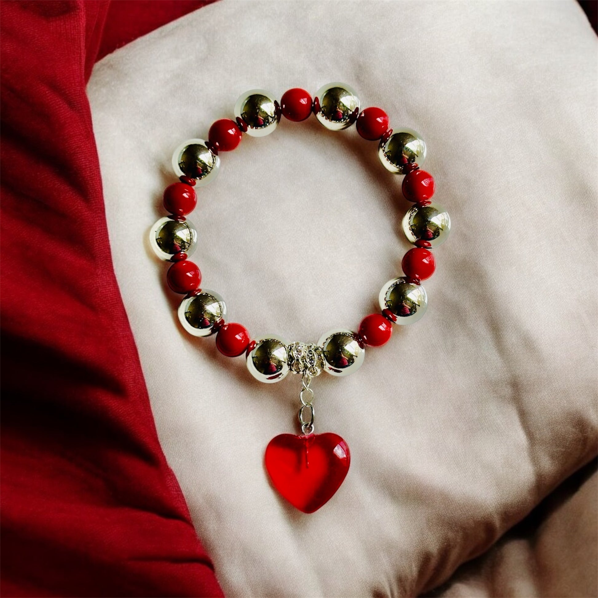 Metallic Red Bracelet