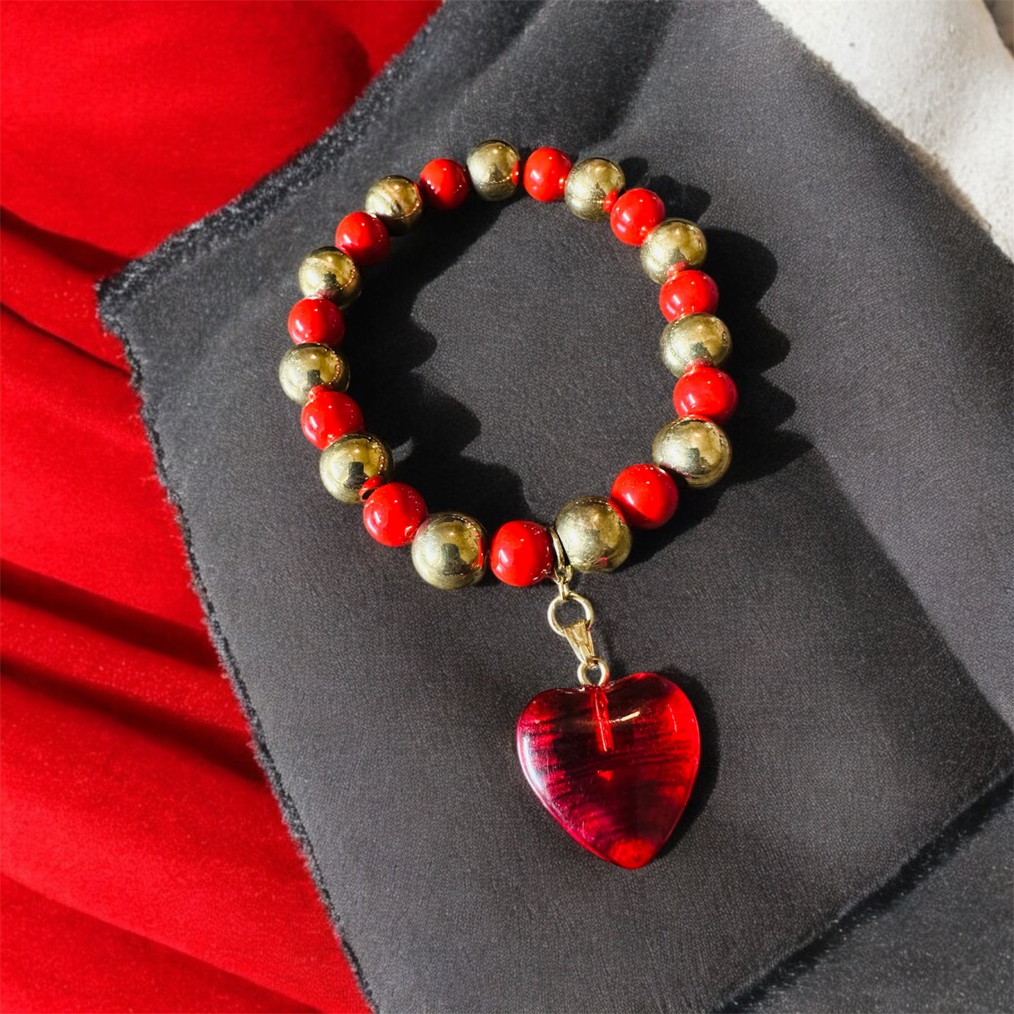 Metallic Red Bracelet