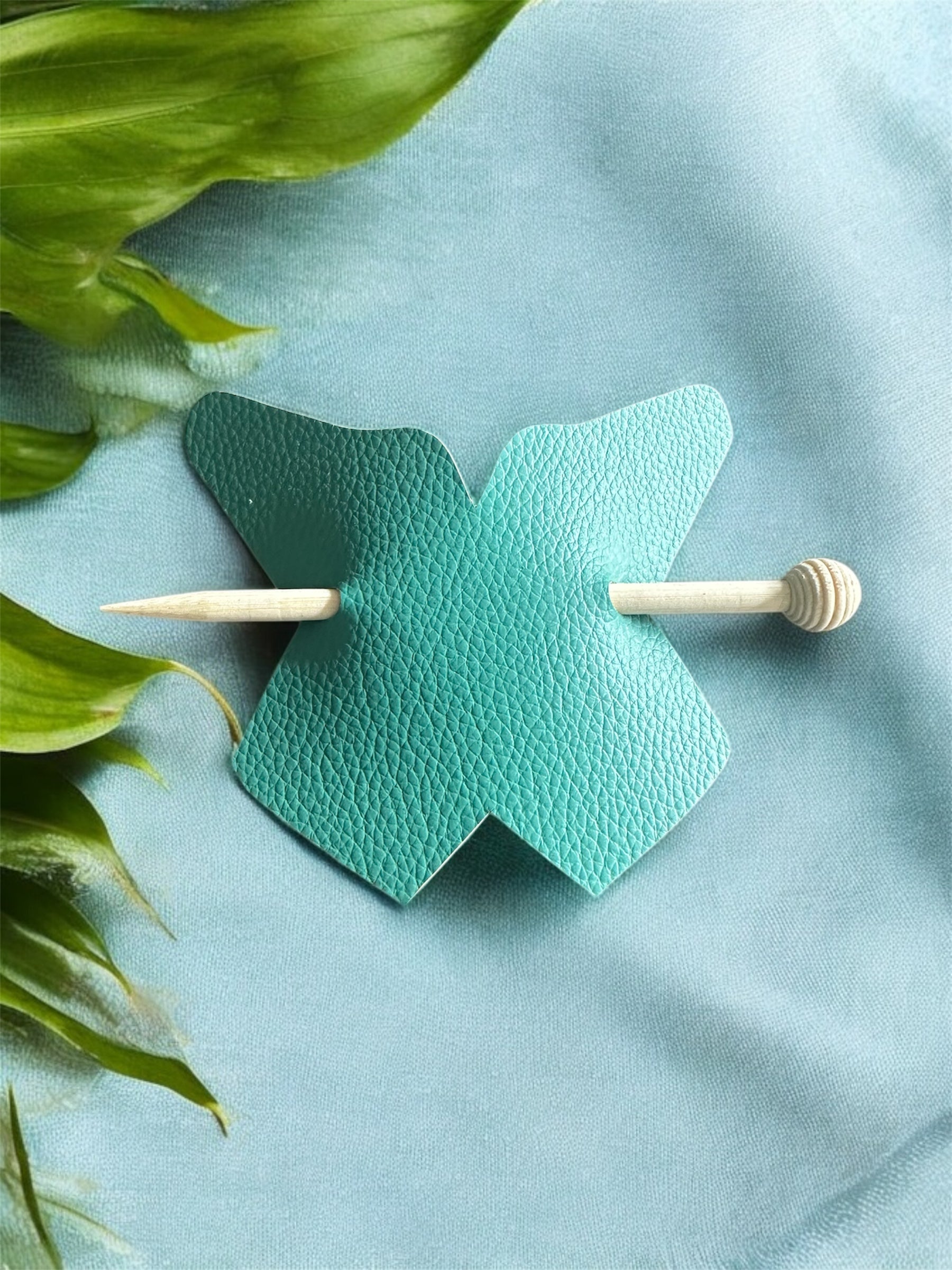 Butterfly Leather Hair Sticks