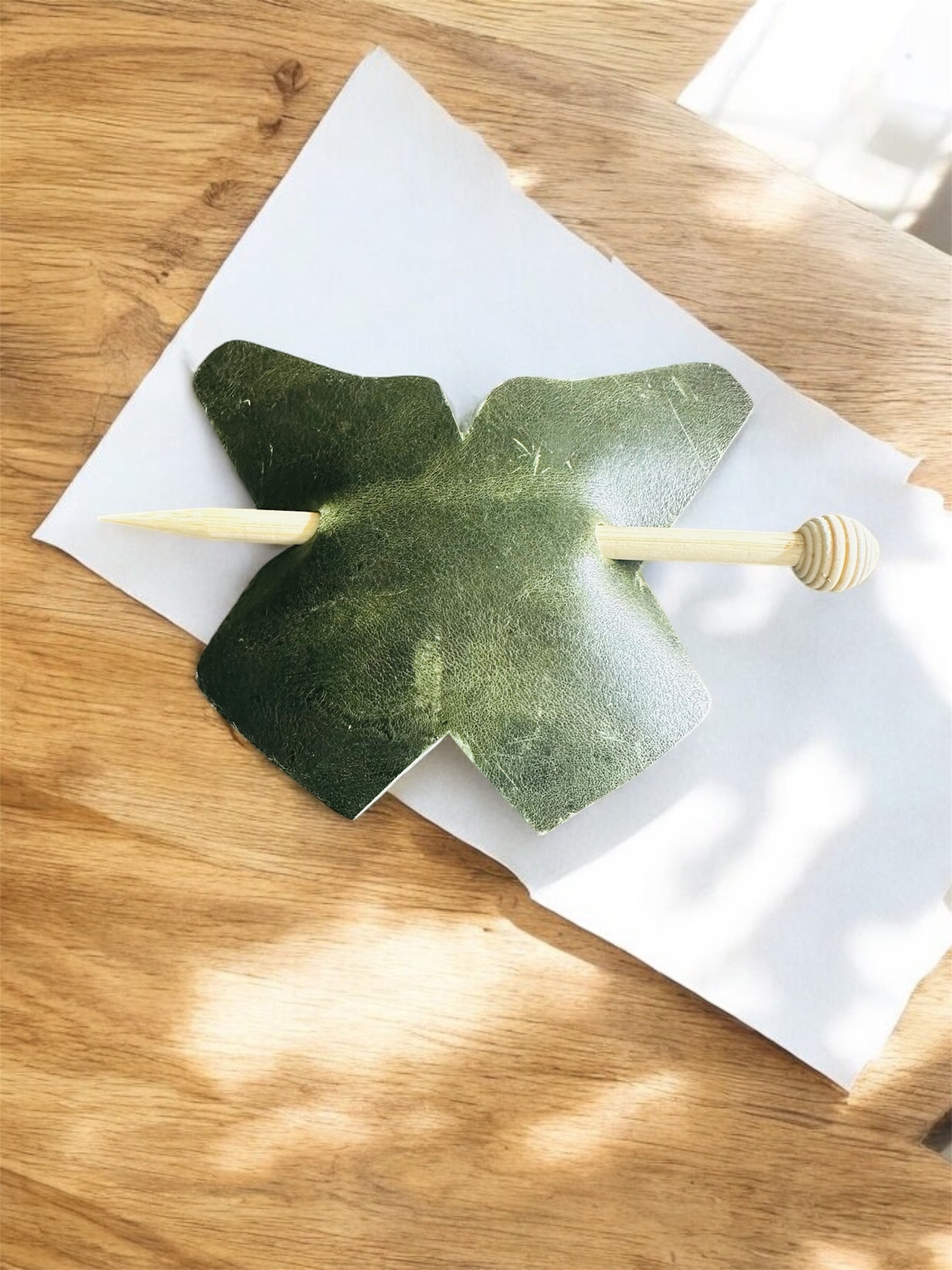 Butterfly Leather Hair Sticks