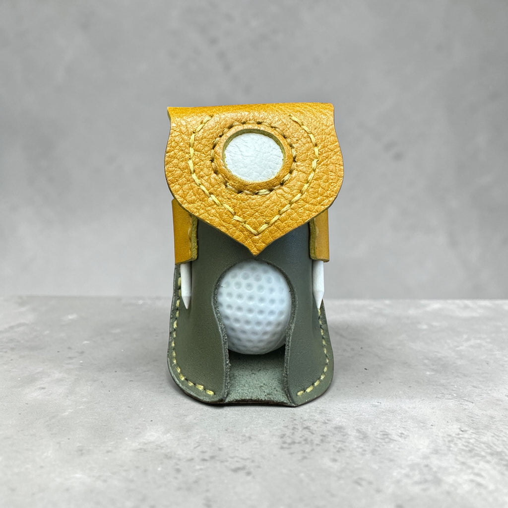 The "Augusta Heritage" Leather Golf Pouch