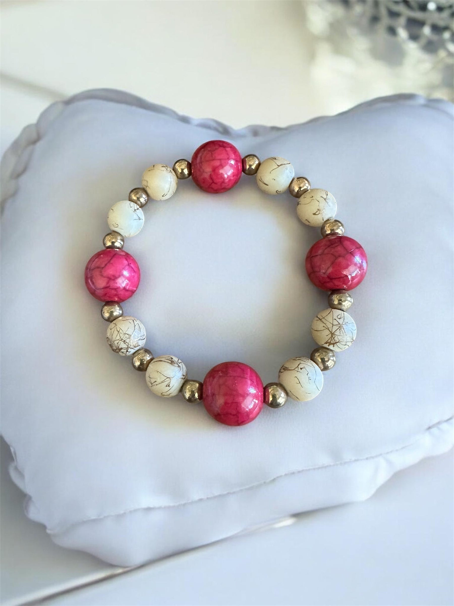 Scarlet Cream Bracelet