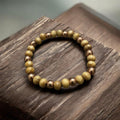 Copper & Olive Wood Stretch Bracelet