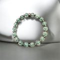 Teal Mist Crystal & Hematite Stretch Bracelet