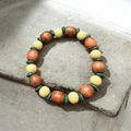 Tricolor Earth & Forest Wood Stretch Bracelet