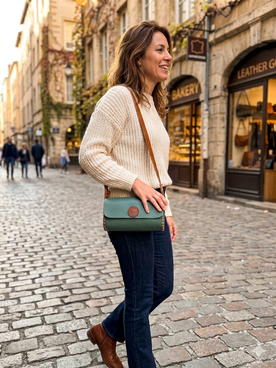 The Cylinder Leather Crossbody Bag